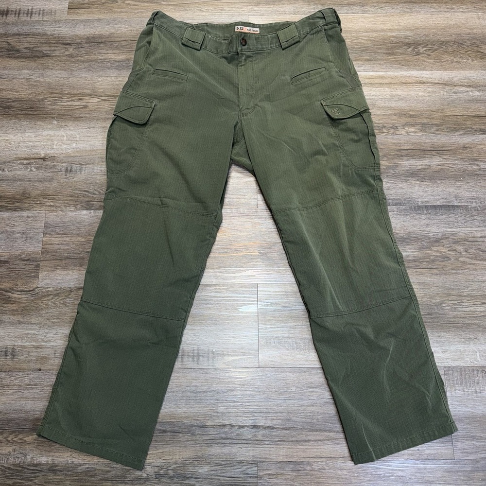 5.11 Tactical Stryke TDU Green Cargo Pants Mens W40 x L30 Stretch Ripstop Fabric